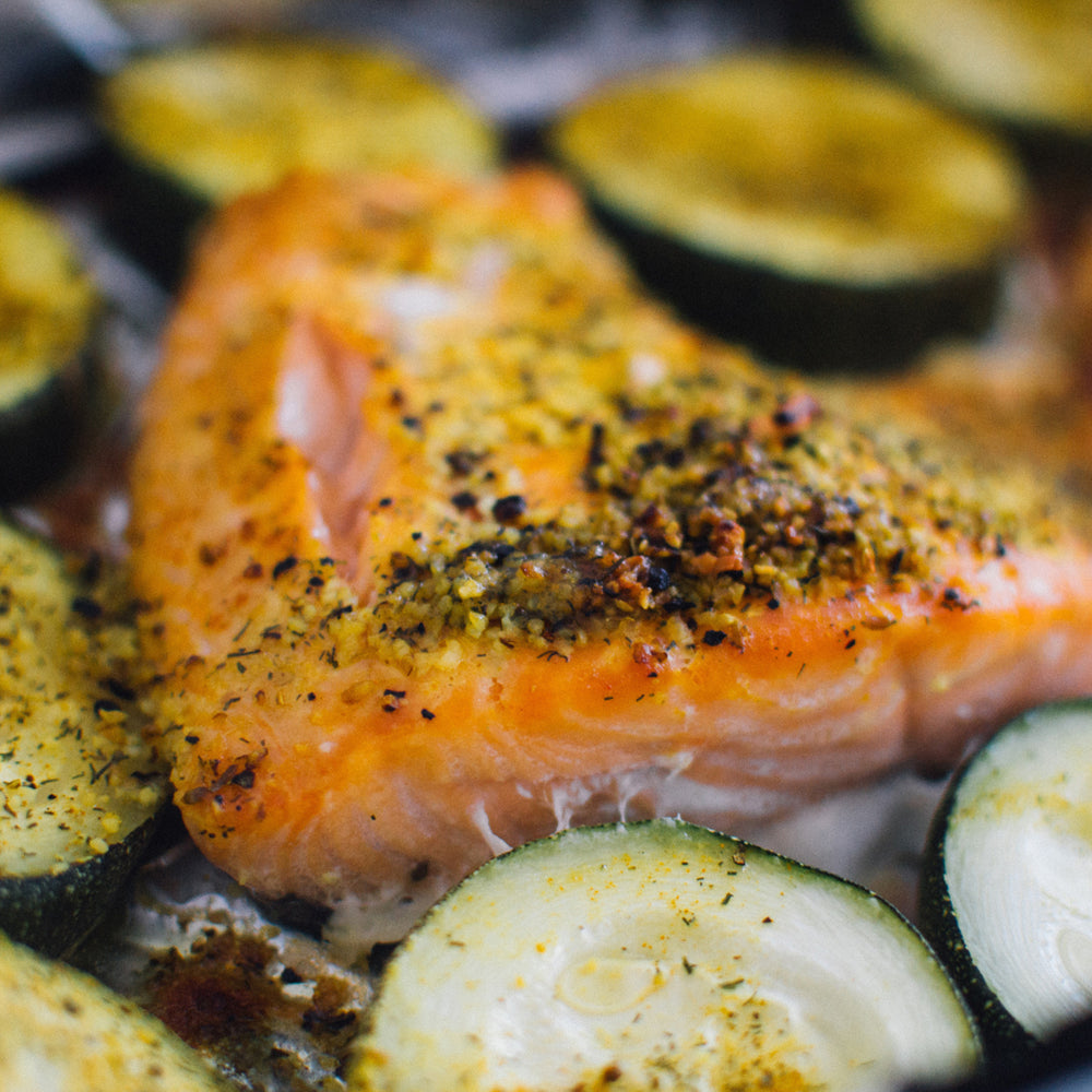 Salmon and Courgette Platter