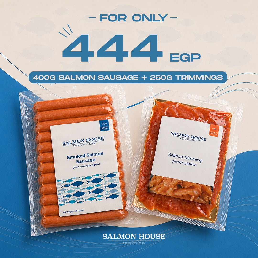 400g Salmon Sausage + 250g Trimmings