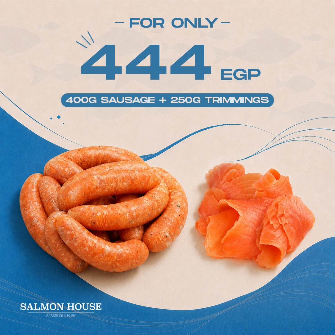 400g Salmon Sausage + 250g Trimmings
