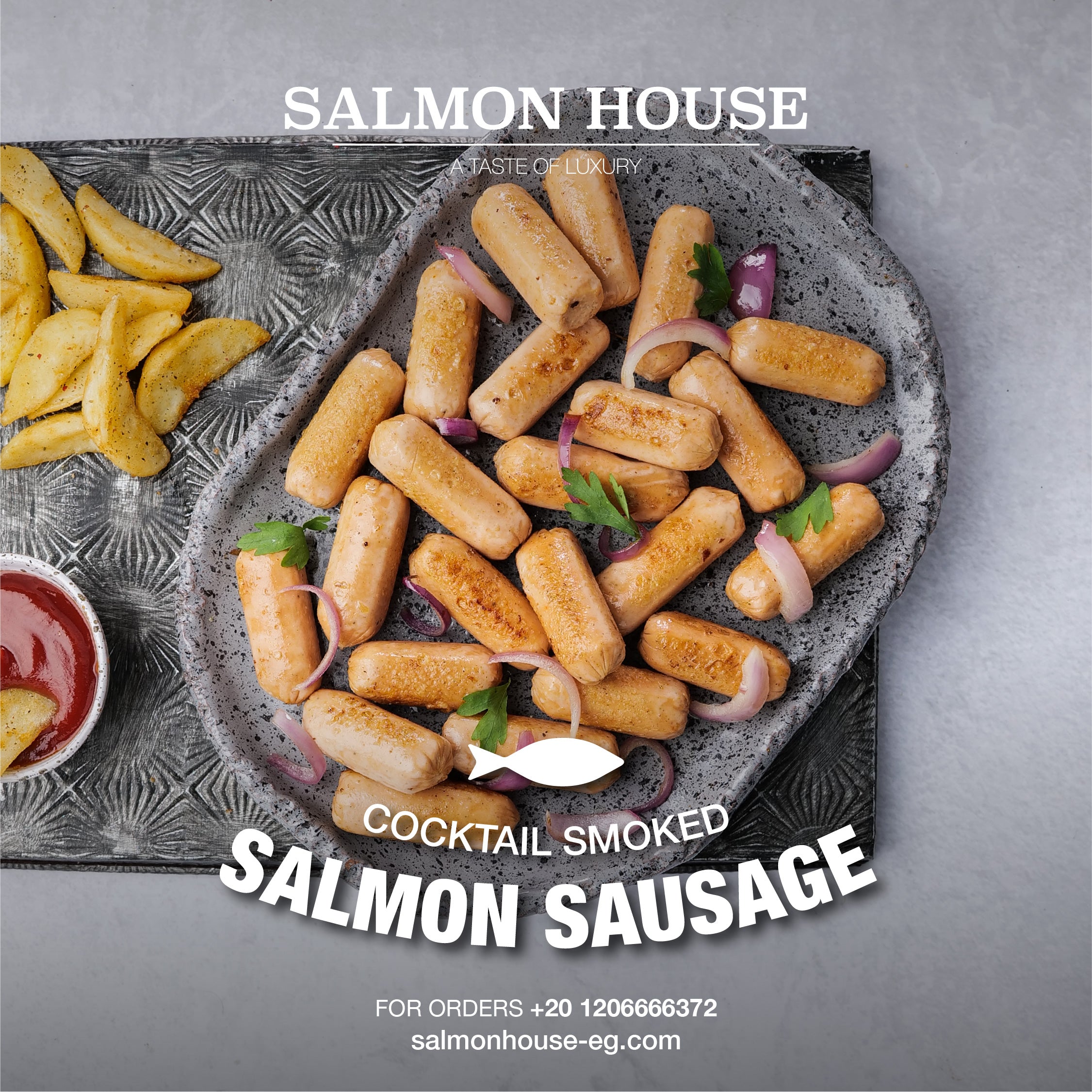 Salmon sausage 400g