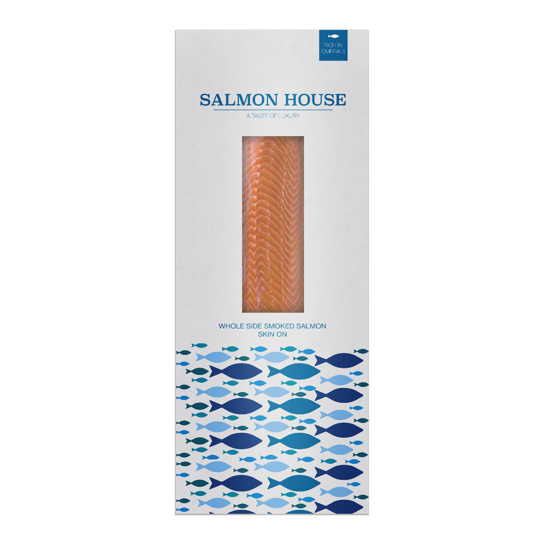 Whole Side Smoked Salmon (Skin On 1KG)